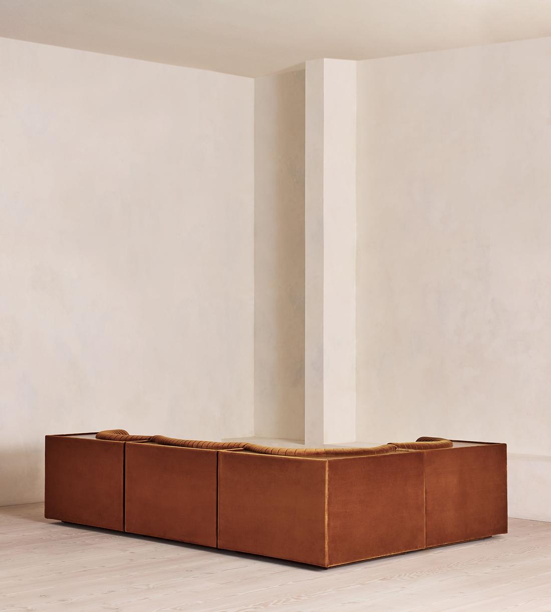 Hamish Modular Sofa - L-Shape Sofa - Velvet - Cinnamon - UK - Images - Image 3