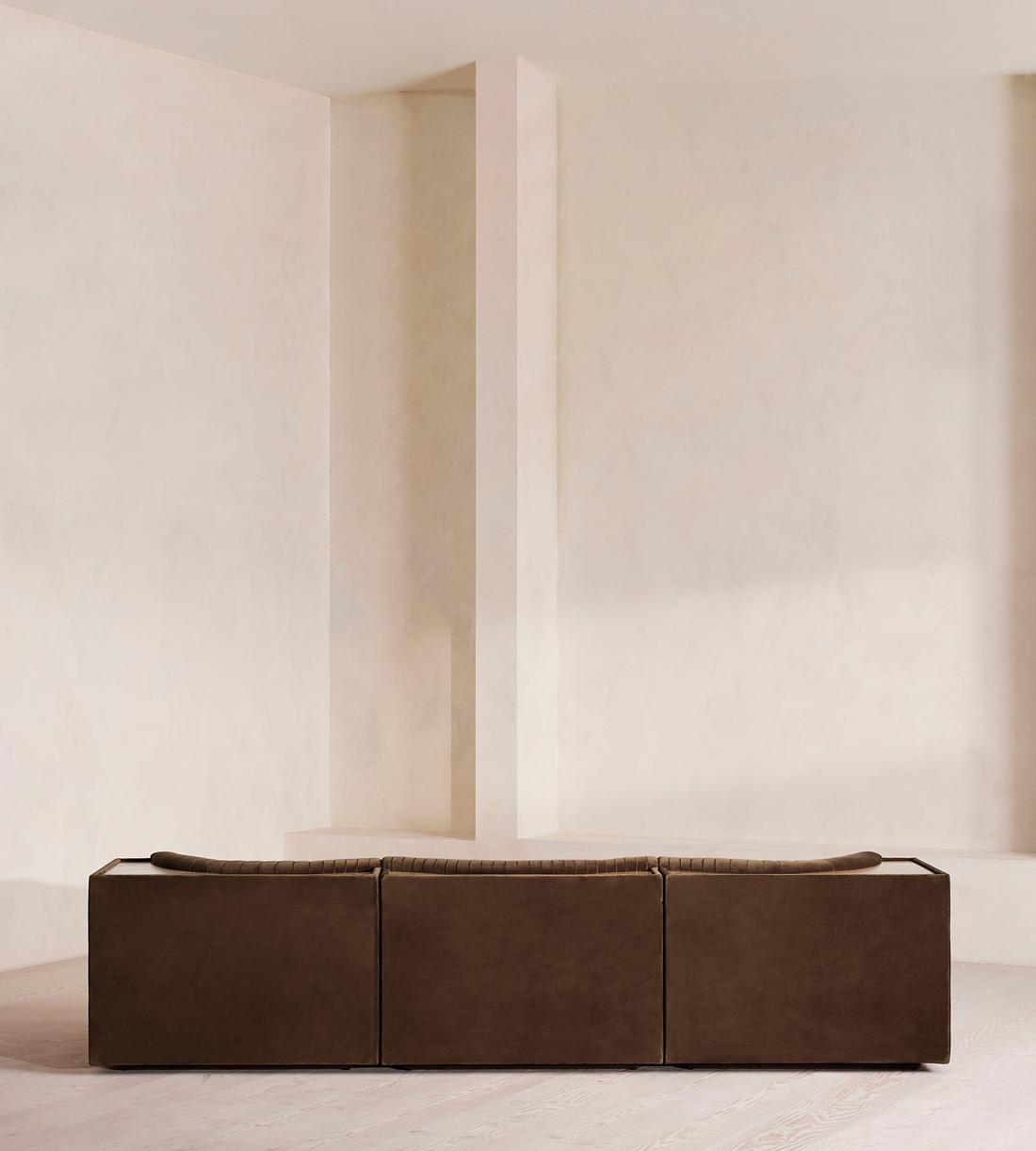 Hamish Modular Sofa - Four Seater - Velvet - Chocolate - Images - Image 4