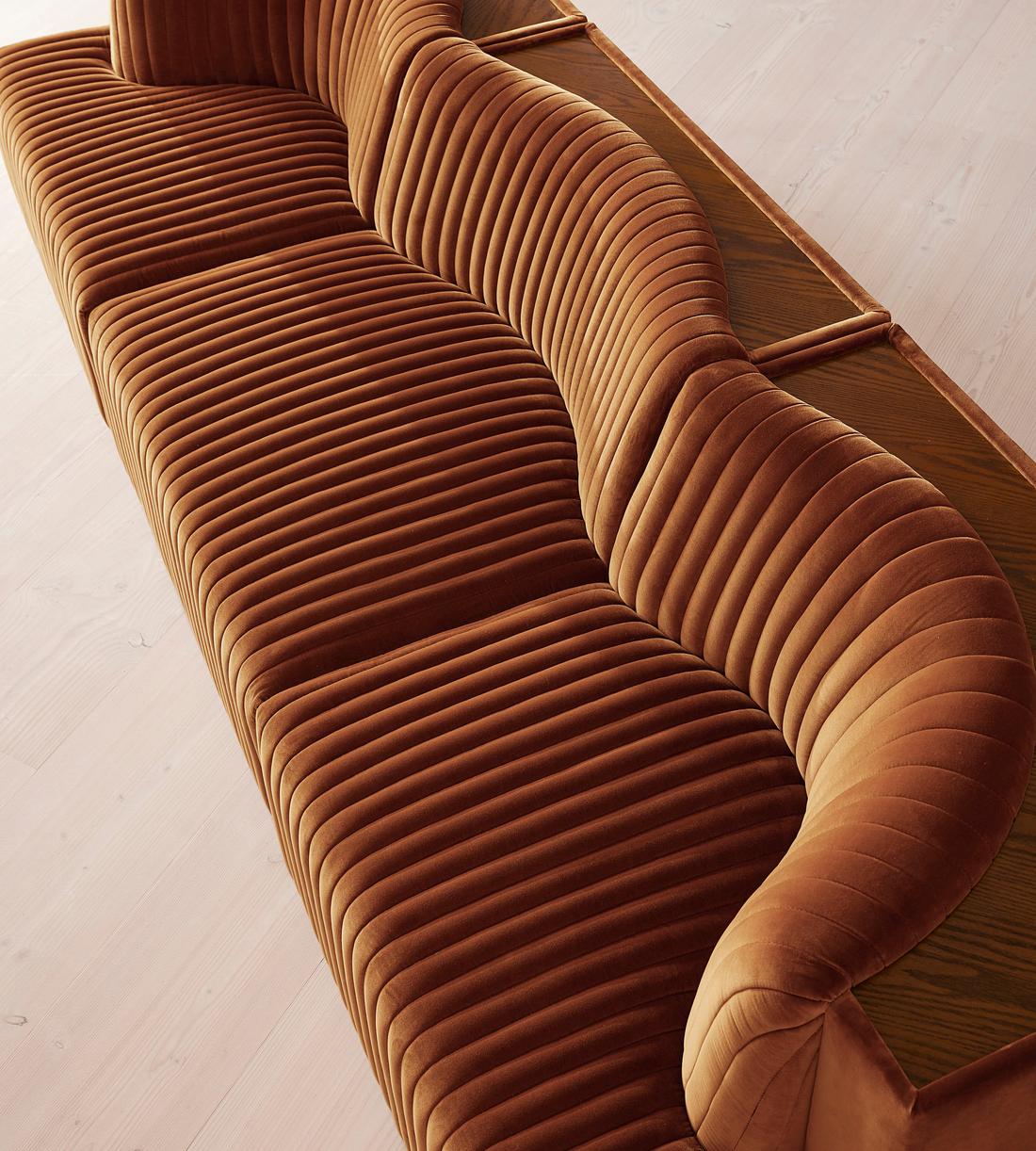 Hamish Modular Sofa - Four Seater - Velvet - Cinnamon - UK - Images - Image 5