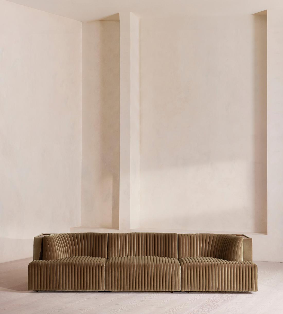 Hamish Modular Sofa - Four Seater - Velvet - Truffle - UK - Listing - Image 1