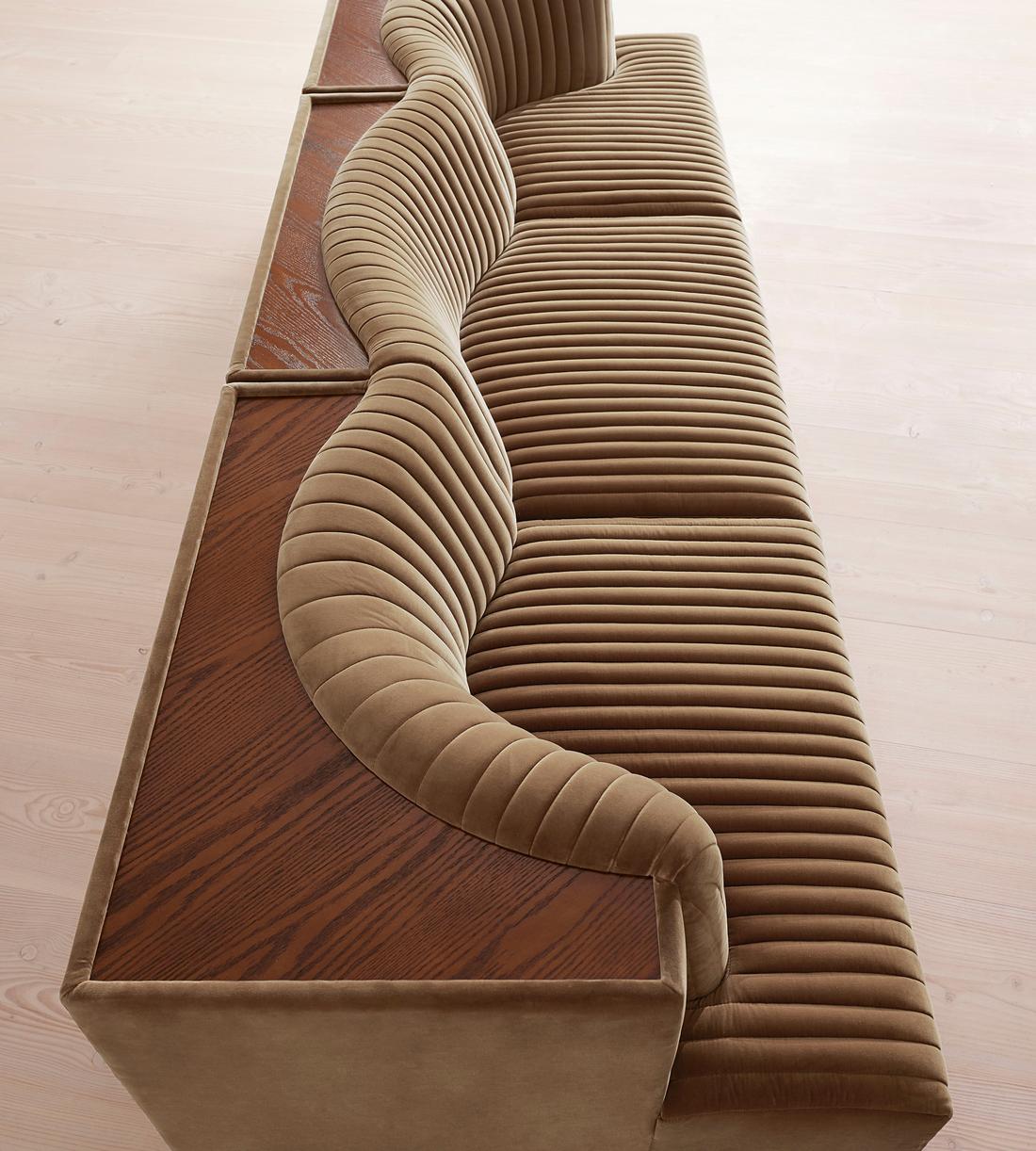Hamish Modular Sofa - Four Seater - Velvet - Truffle - UK - Images - Image 6