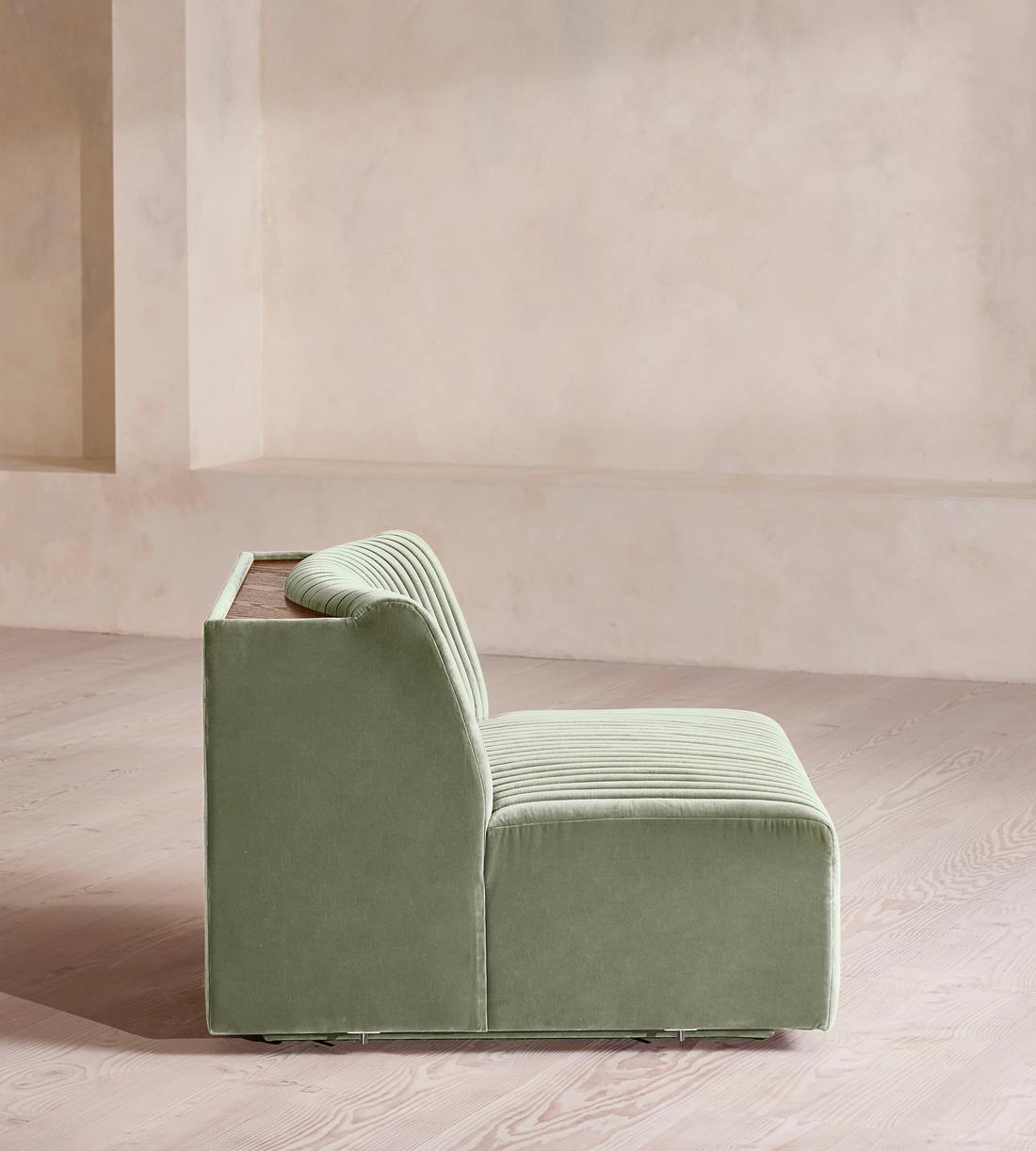Hamish Sectional Sofa - Corner Module - Velvet - Seafoam - US - Image 8