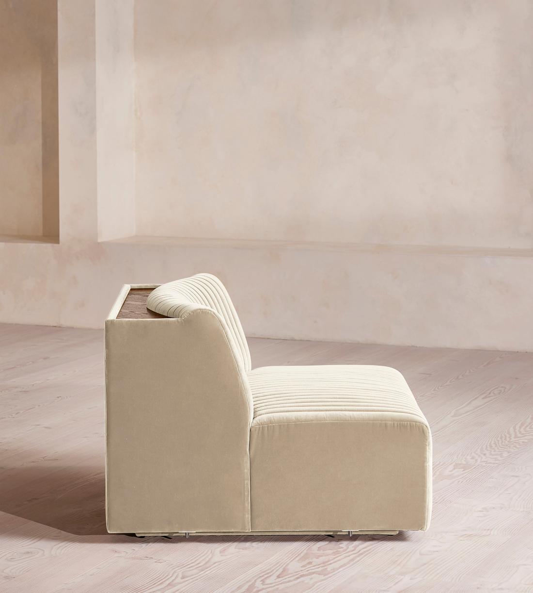 Hamish Modular Sofa - Corner Module - Velvet - Oyster - UK - Image 8