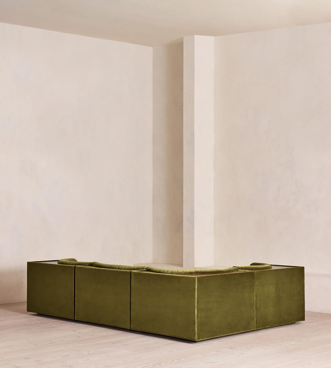 Hamish Modular Sofa - L-Shaped Sofa - Velvet - Olive - UK - Images - Image 3
