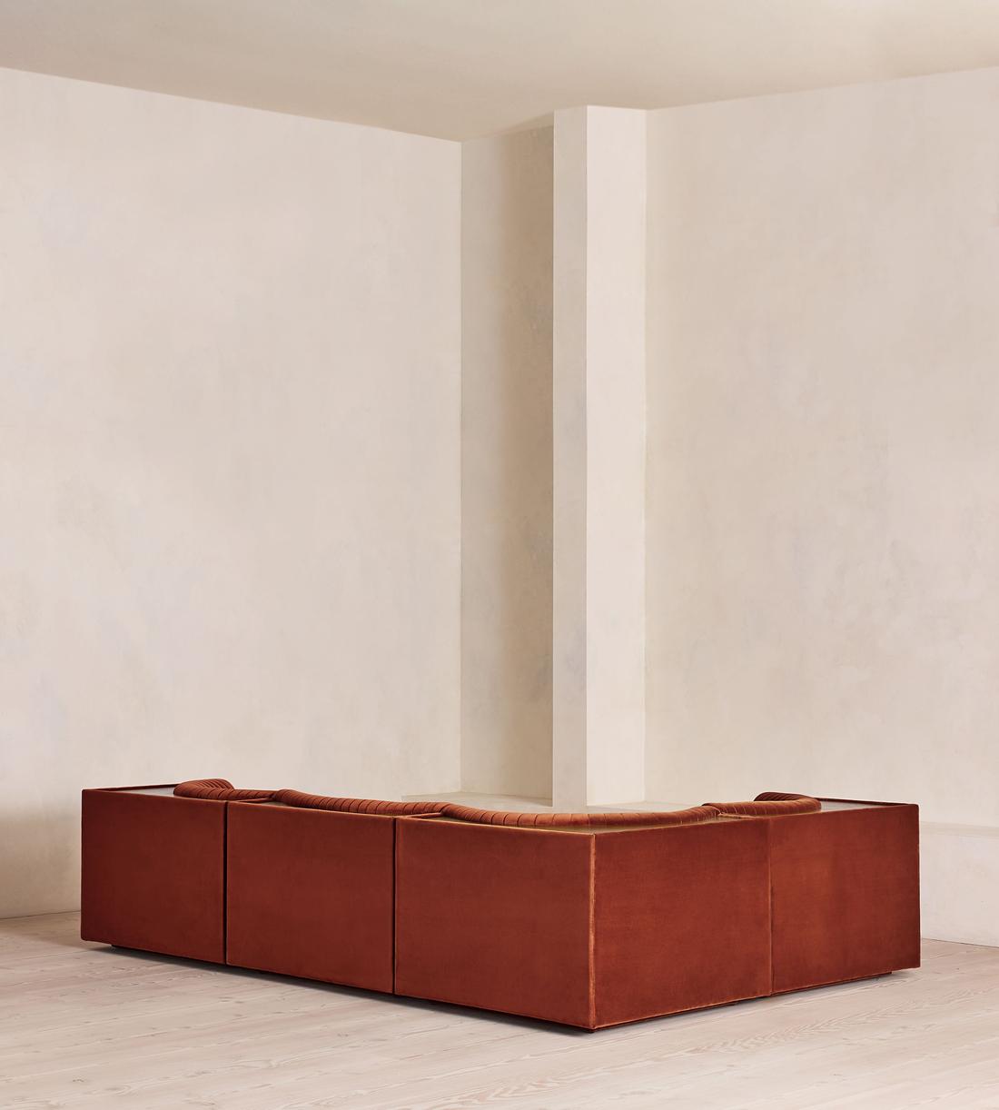 Hamish Modular Sofa - L-Shaped Sofa - Velvet - Rust - UK - Images - Image 3