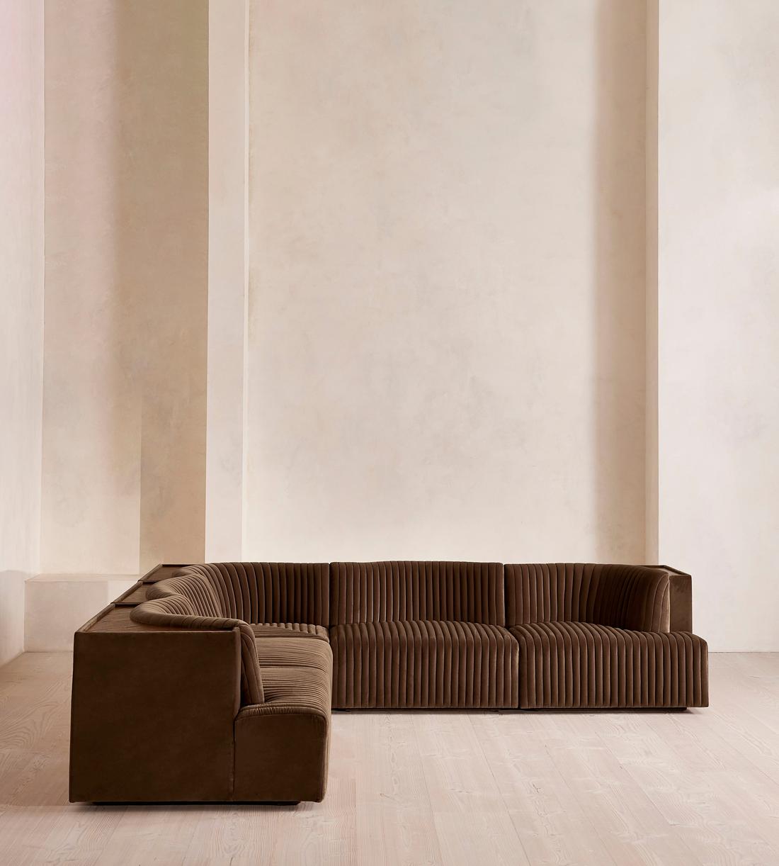 Hamish Modular Sofa - Corner Sofa - Velvet - Chocolate - Images - Image 3