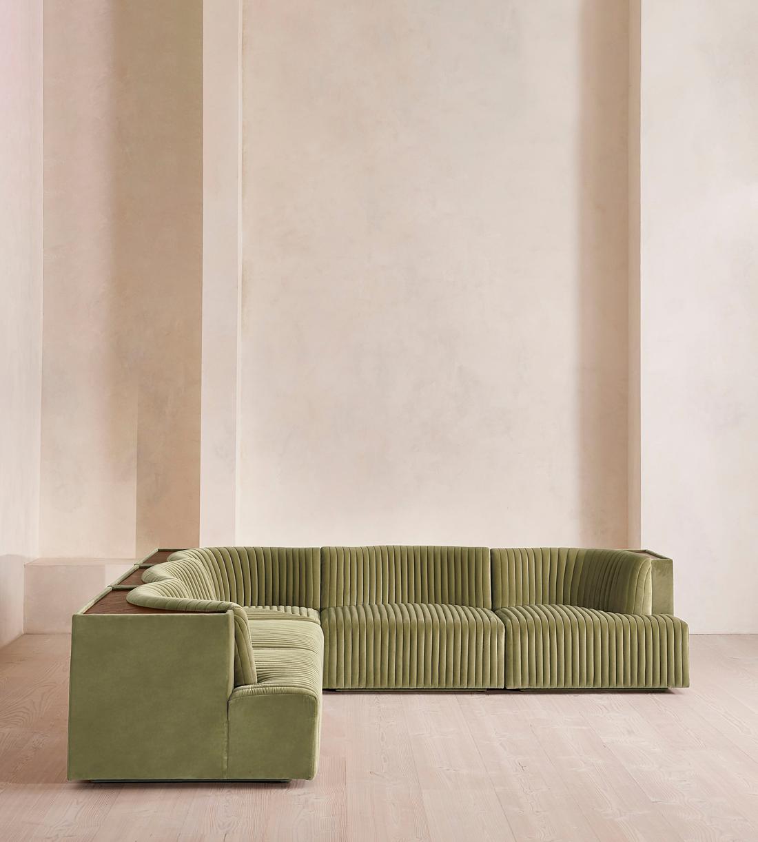 Hamish Modular Sofa - Corner Sofa - Velvet - Lichen - Images - Image 3