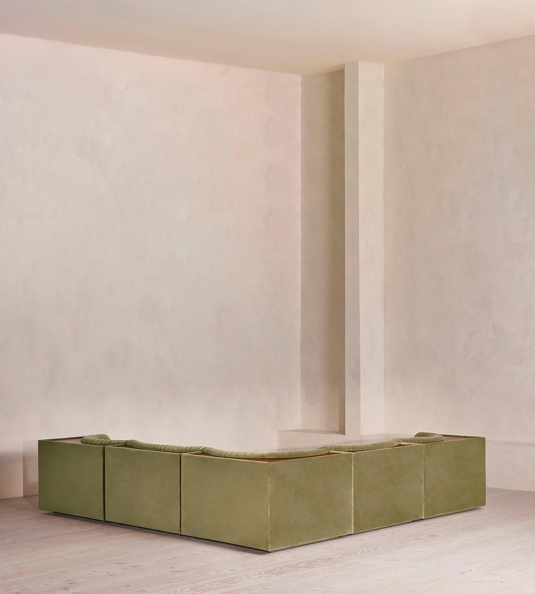Hamish Modular Sofa - Corner Sofa - Velvet - Lichen - Images - Image 4