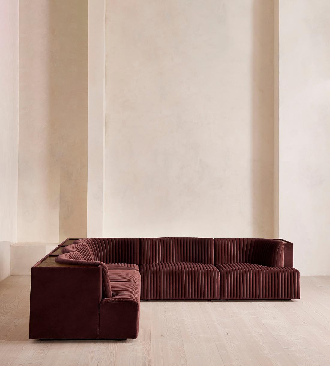 Hamish Modular Sofa - Corner Sofa - Velvet - Aubergine - UK - Images - Image 3
