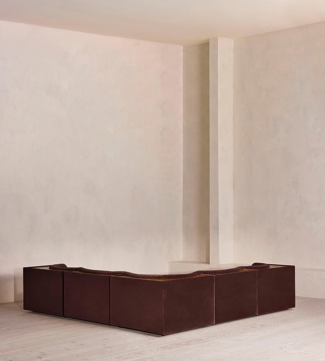 Hamish Modular Sofa - Corner Sofa - Velvet - Aubergine - UK - Images - Image 4