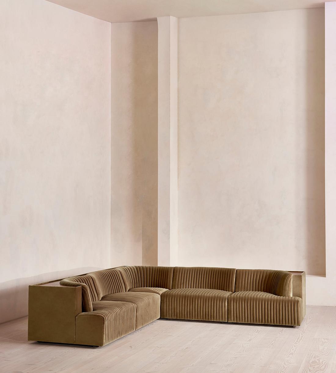 Hamish Modular Sofa - Corner Sofa - Velvet - Truffle - UK - Listing - Image 2