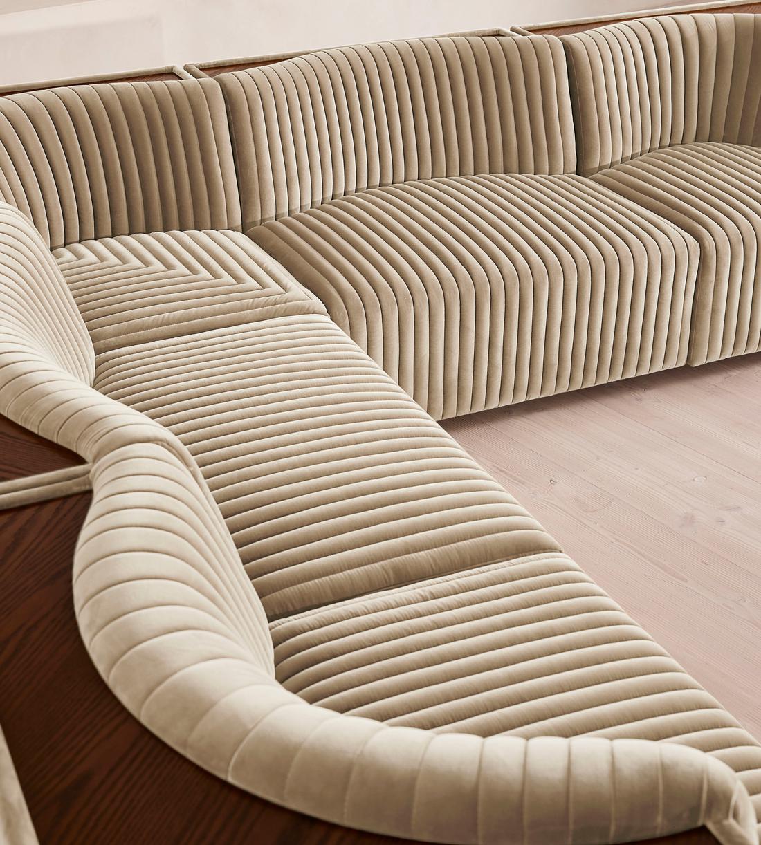 Hamish Modular Sofa - Corner Sofa - Velvet - Oyster - UK - Images - Image 5