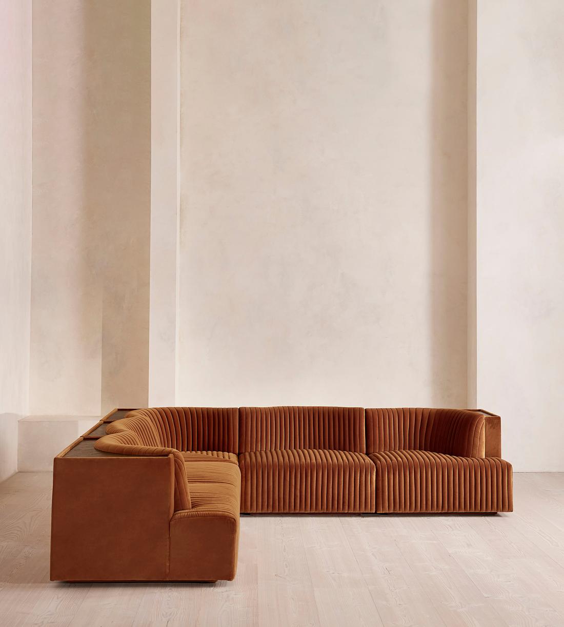 Hamish Modular Sofa - Corner Sofa - Velvet - Cinnamon - UK - Images - Image 3