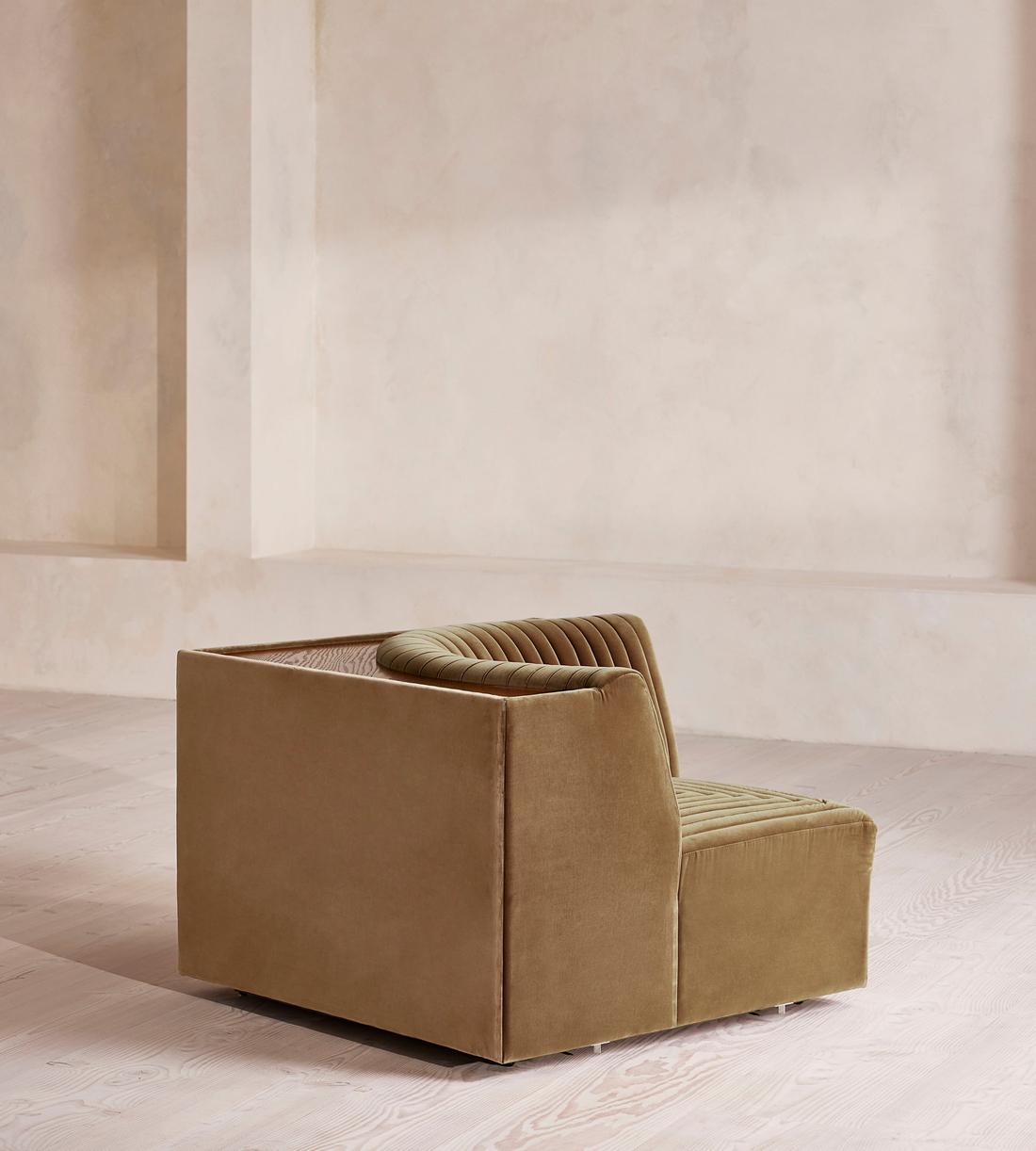 Hamish Modular Sofa - Corner Module - Velvet - Truffle - UK - Image 9