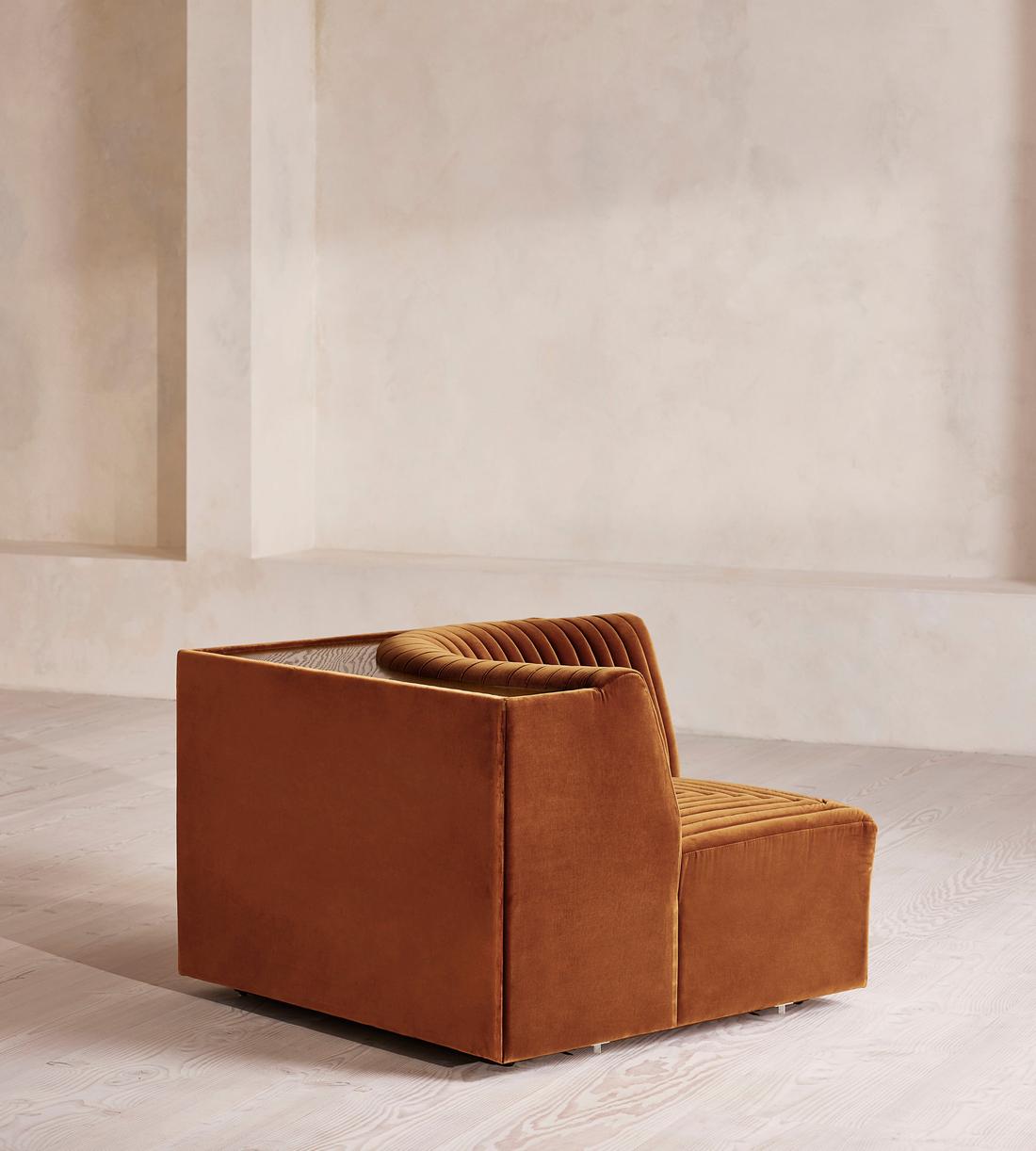 Hamish Sectional Sofa - Corner Module - Velvet - Cinnamon - US - Image 9