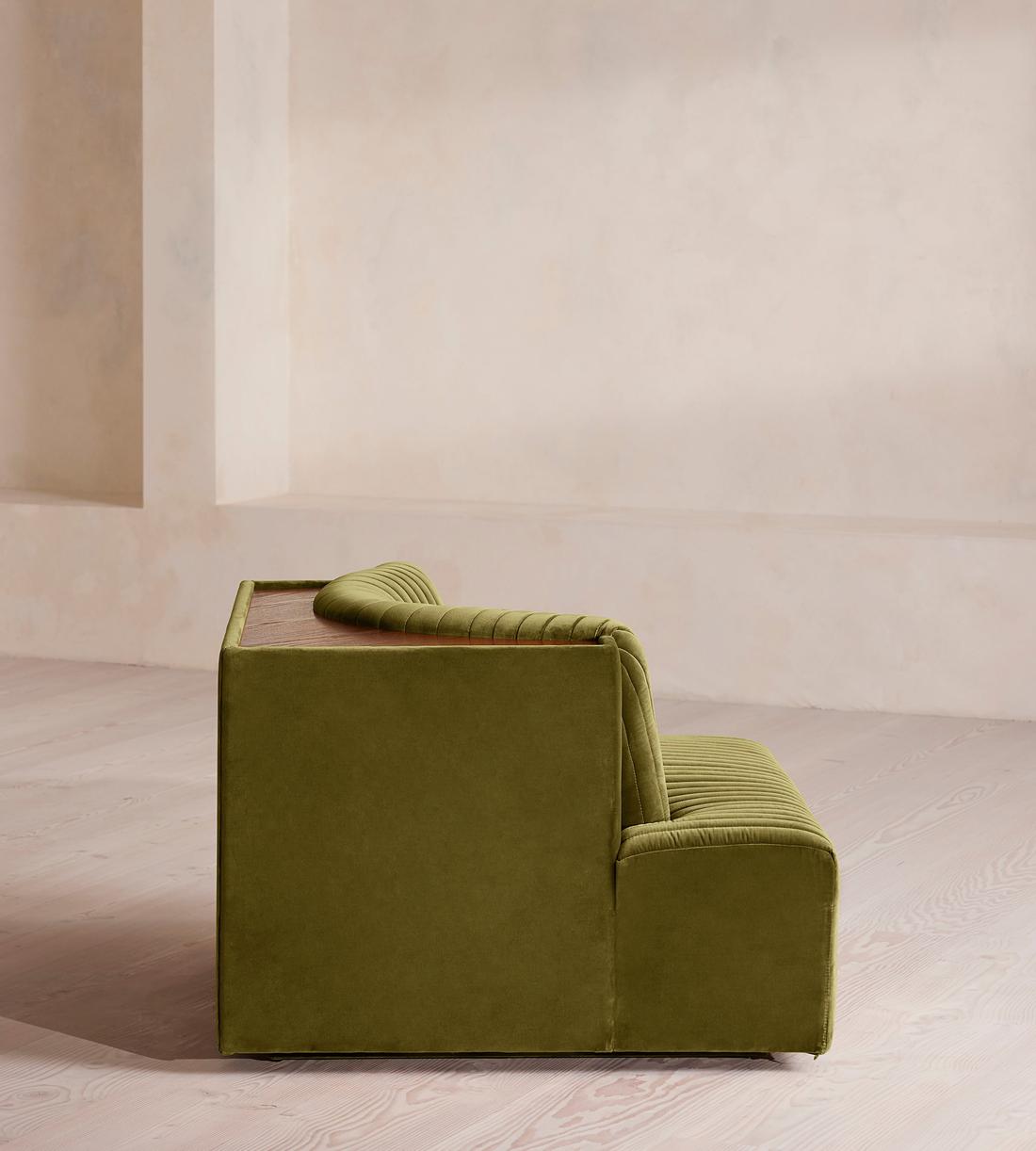 Hamish Sectional Sofa - Corner Module - Velvet - Olive - US - Image 3