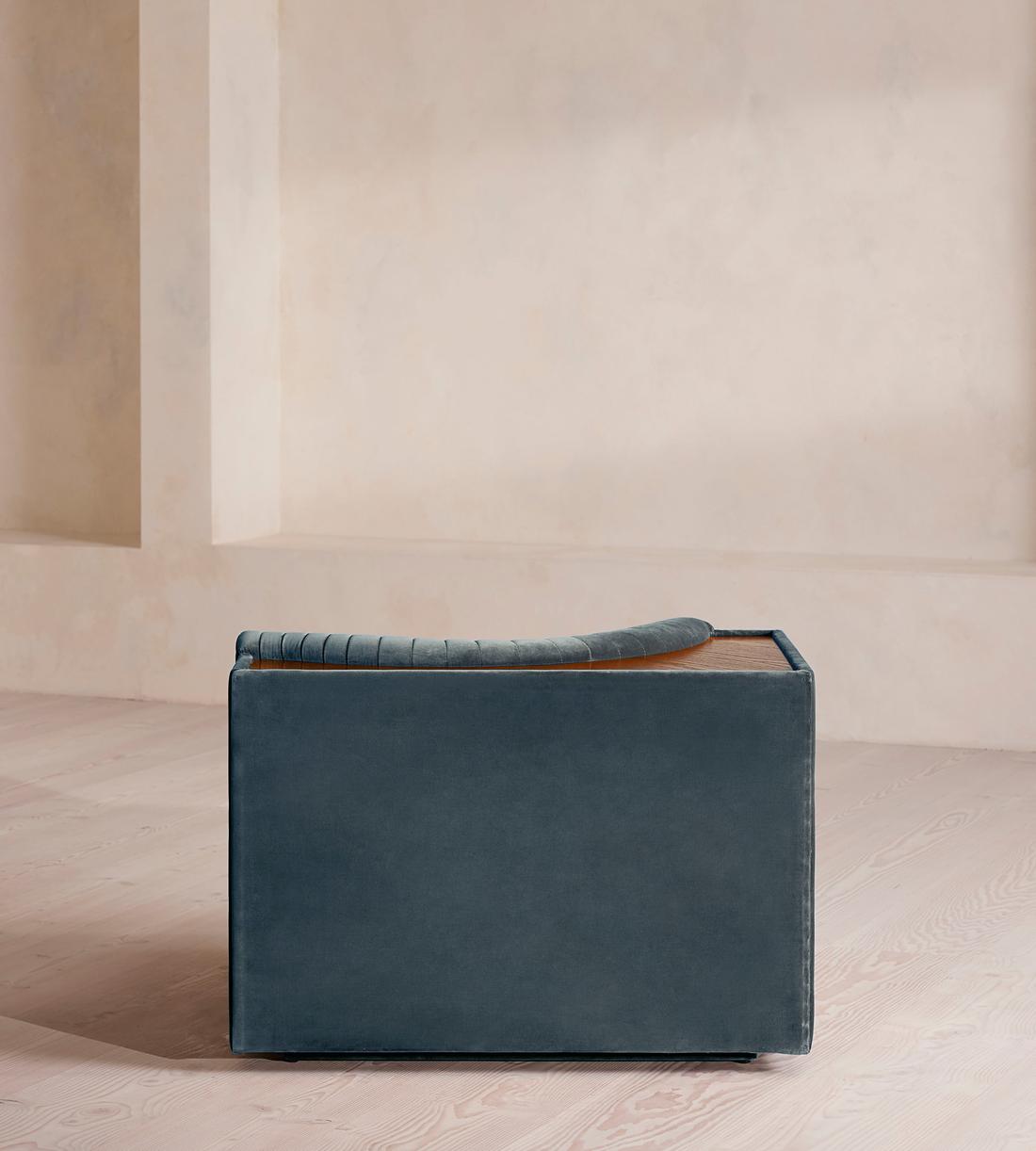 Hamish Sectional Sofa - Corner Module - Velvet - Grey Blue - US - Image 4