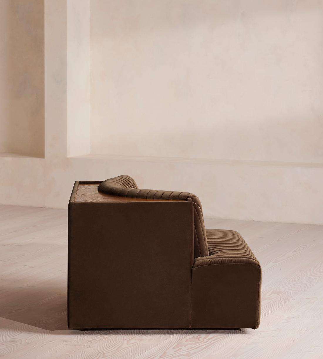 Hamish Sectional Sofa - Right Arm Module - Velvet - Chocolate - US - Image 3