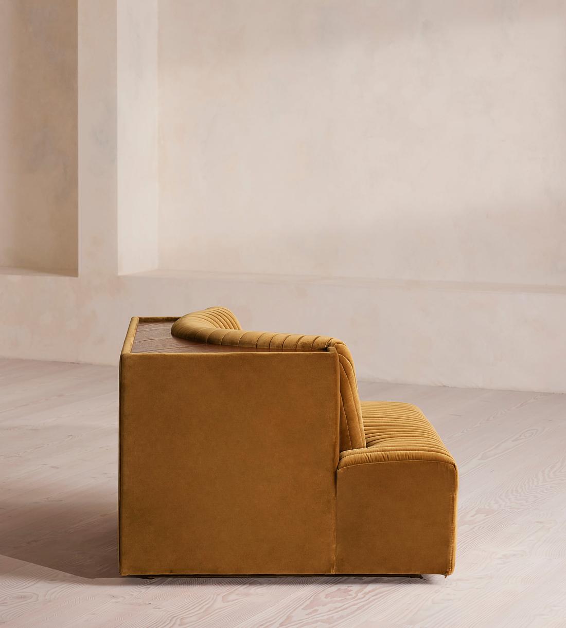 Hamish Sectional Sofa - Left Arm Module - Velvet - Mustard - US - Image 3