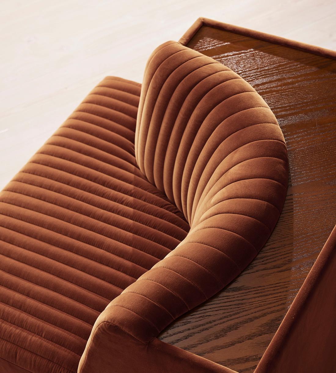Hamish Sectional Sofa - Corner Module - Velvet - Cinnamon - US - Image 6