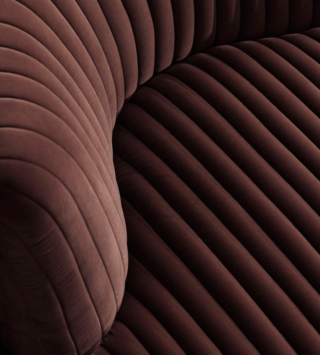 Hamish Modular Sofa - Corner Module - Velvet - Aubergine - UK - Image 5