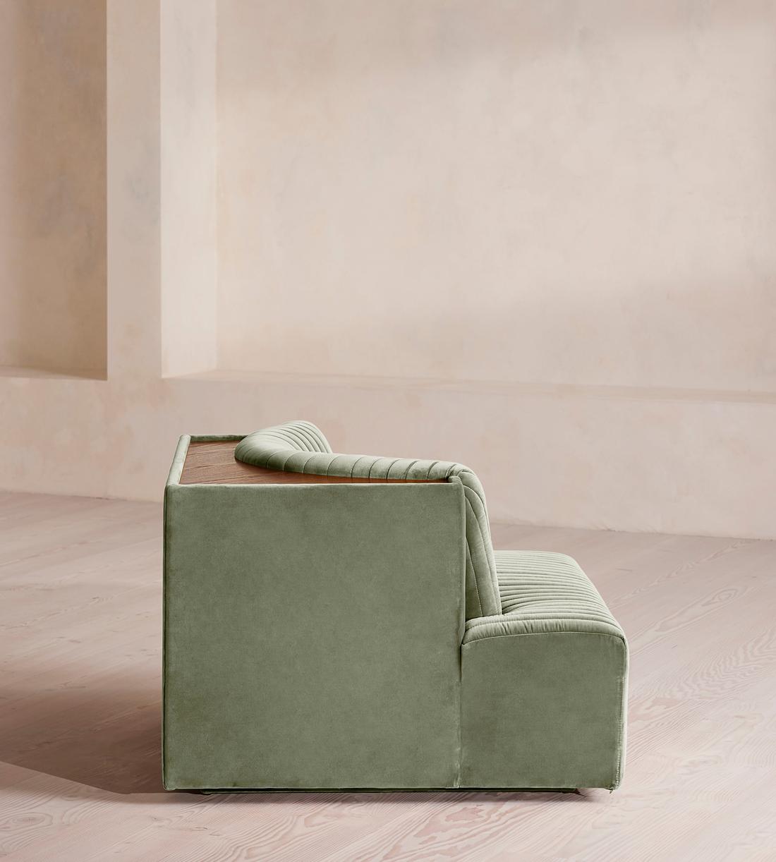 Hamish Sectional Sofa - Corner Module - Velvet - Seafoam - US - Image 3