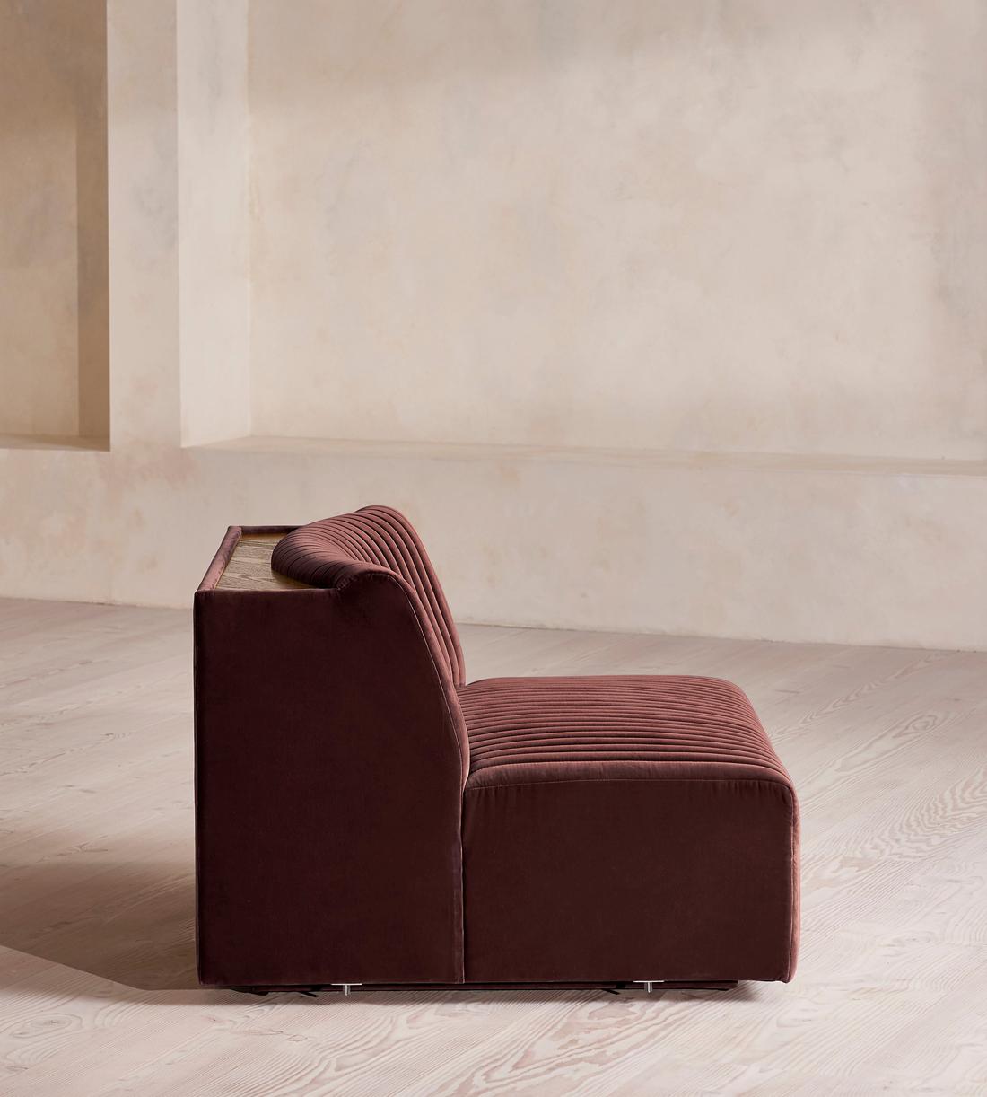 Hamish Modular Sofa - Corner Module - Velvet - Aubergine - UK - Image 8