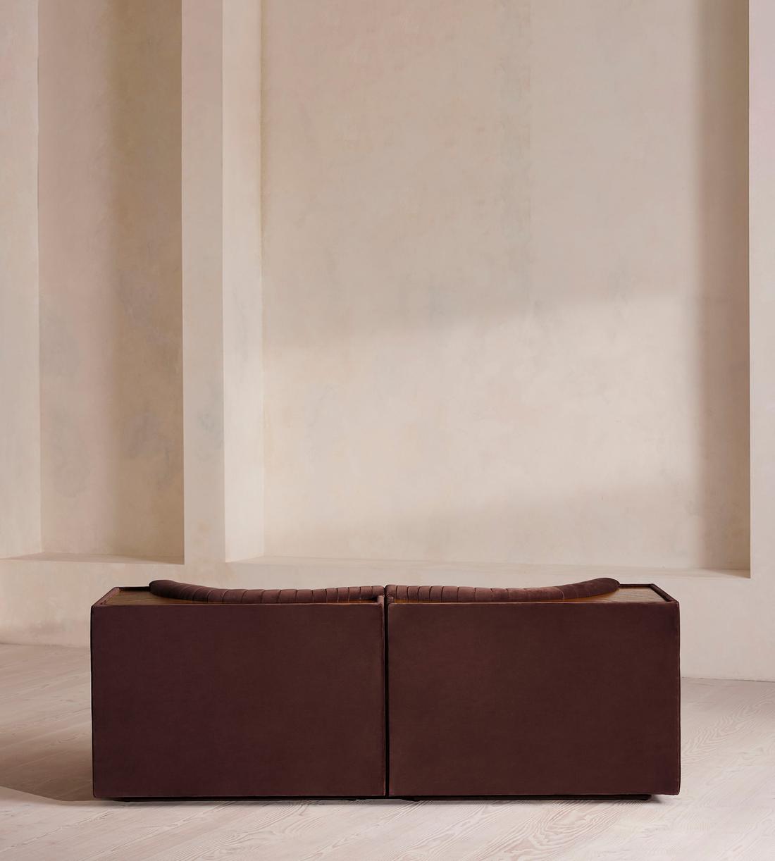 Hamish Sectional Sofa - Three Seater - Velvet - Aubergine - US - Images - Image 4
