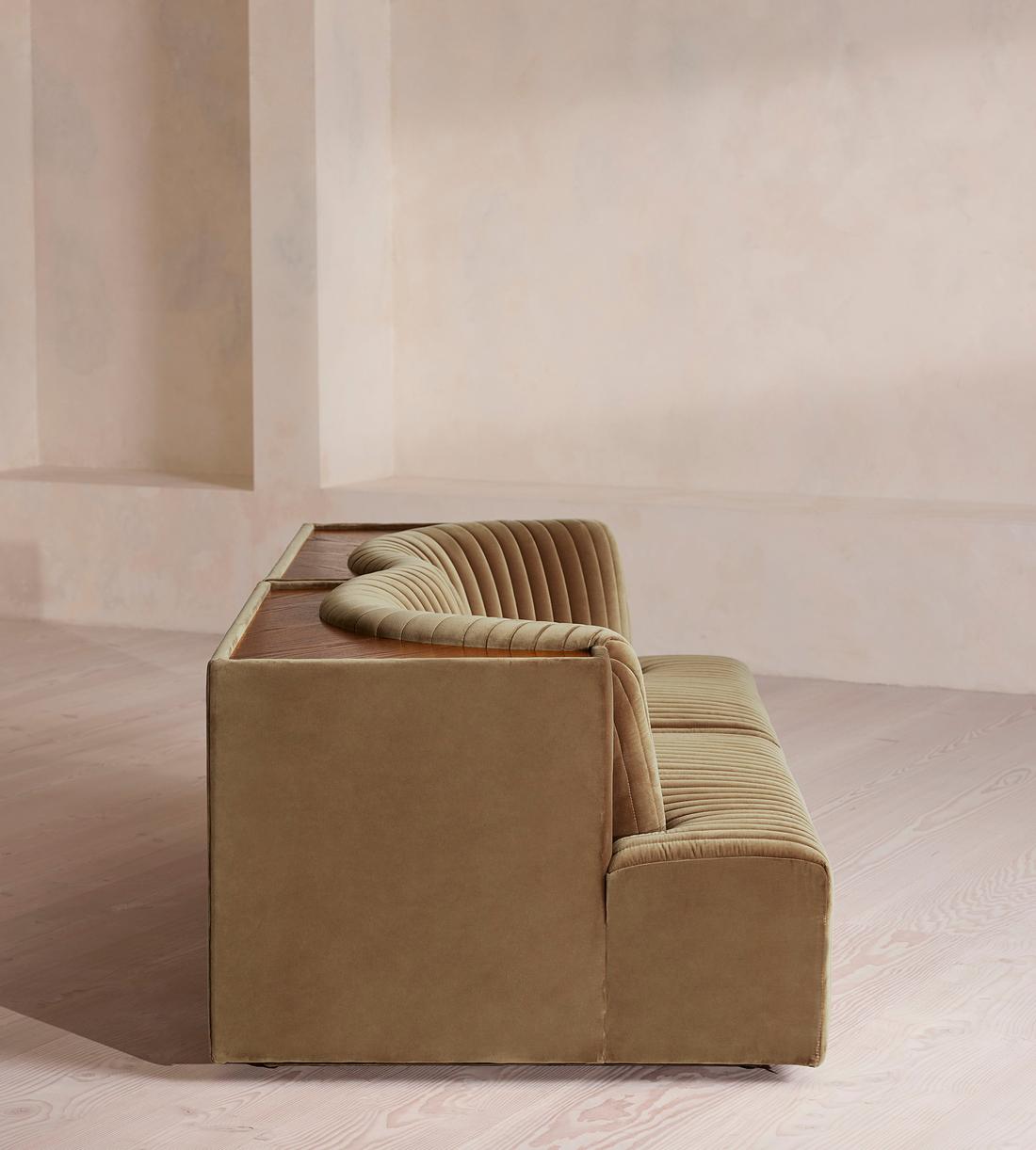 Hamish Modular Sofa - Three Seater - Velvet - Truffle - UK - Images - Image 3