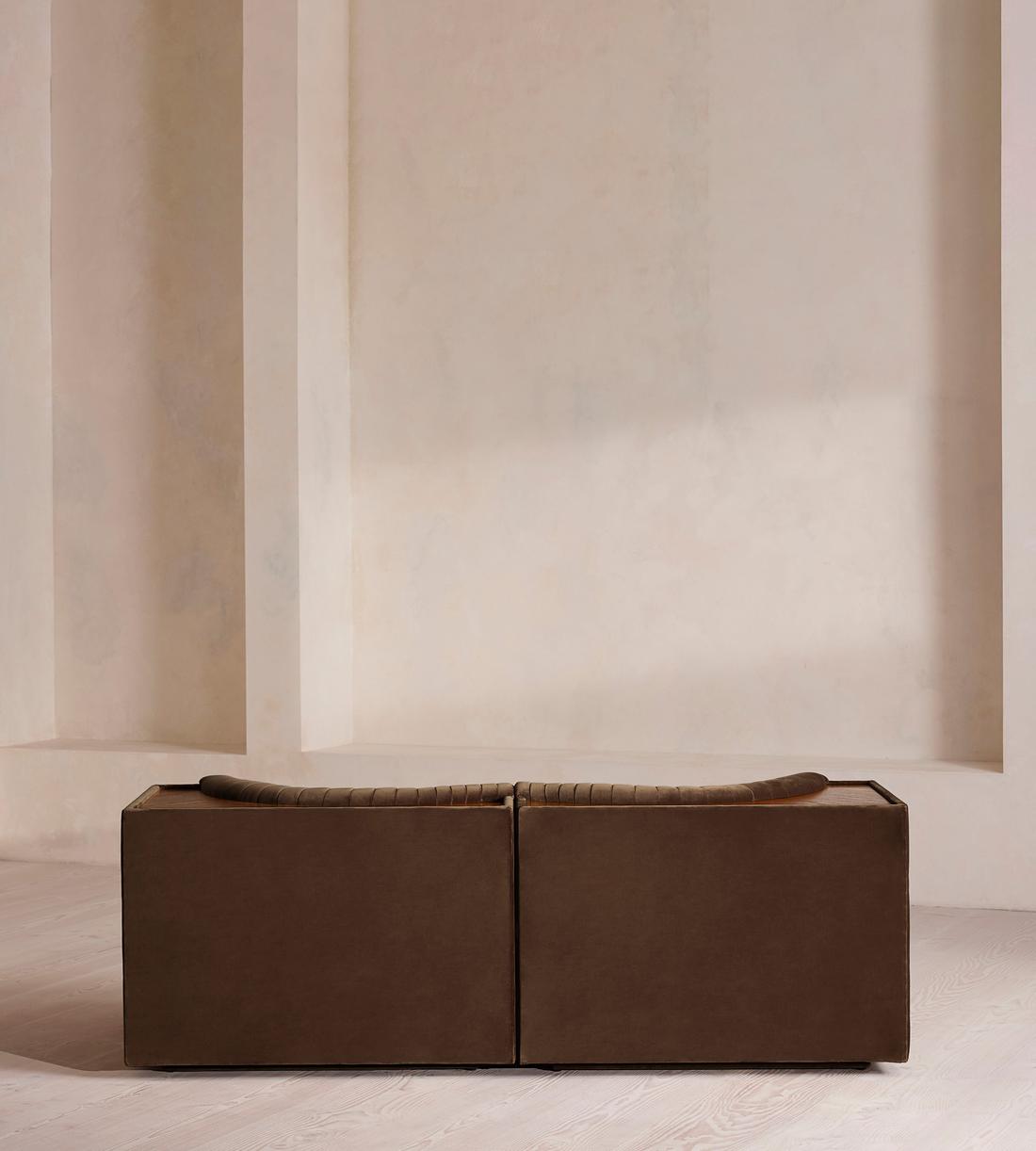 Hamish Modular Sofa - Three Seater - Velvet - Chocolate - Images - Image 4