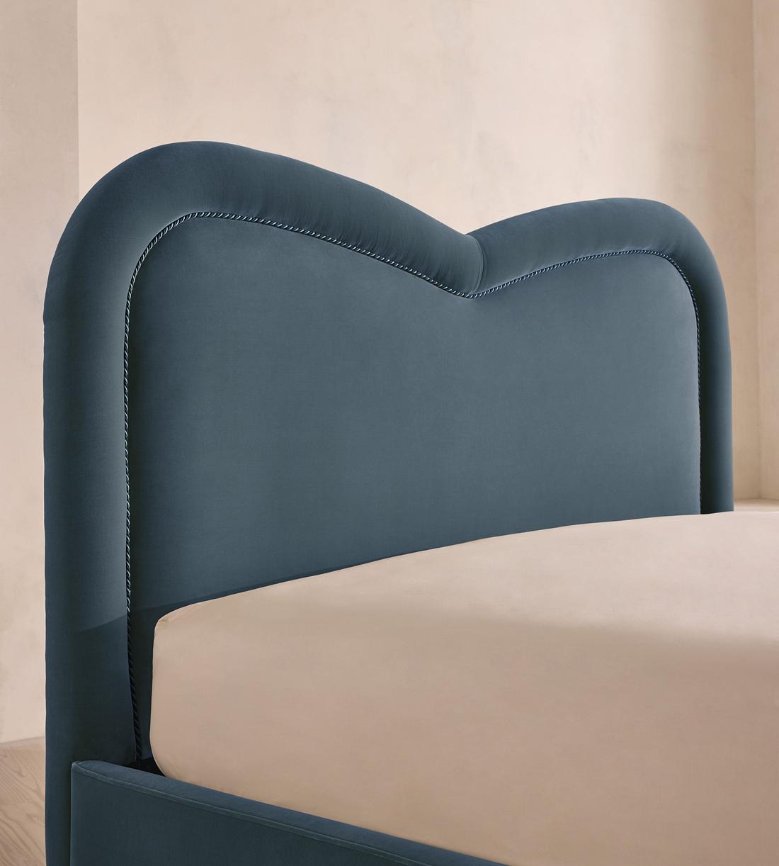 Keira Bed - Super king - Velvet - Grey Blue - UK - Images - Image 3