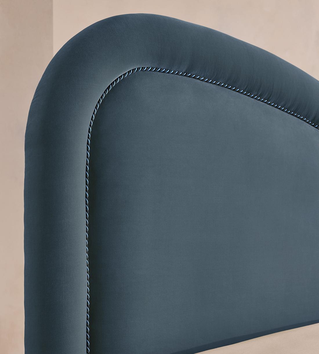 Keira Bed - King - Velvet - Grey Blue - UK - Images - Image 4