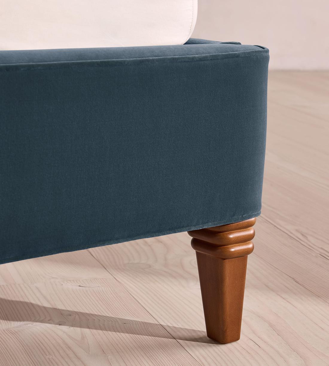 Keira Bed - Queen - Velvet - Grey Blue - US - Images - Image 5