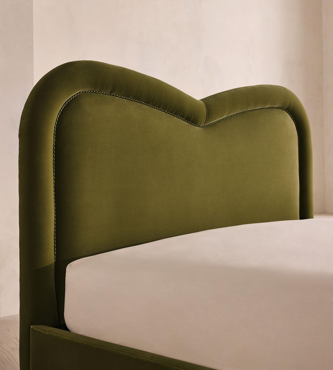 Keira Bed - King - Velvet - Olive - UK - Images - Image 3