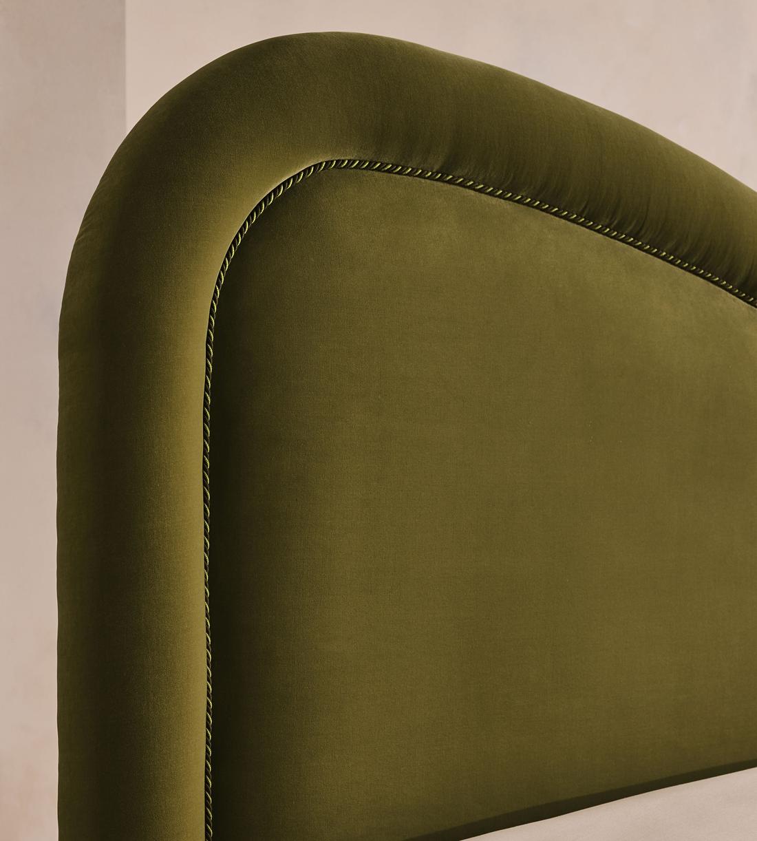 Keira Bed - King - Velvet - Olive - UK - Images - Image 4