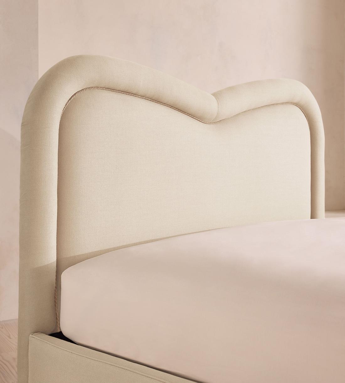 Keira Bed - Queen - Linen - Bisque - US - Images - Image 4