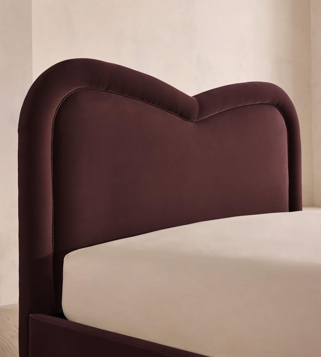 Keira Bed - King - Velvet - Aubergine - UK - Images - Image 3