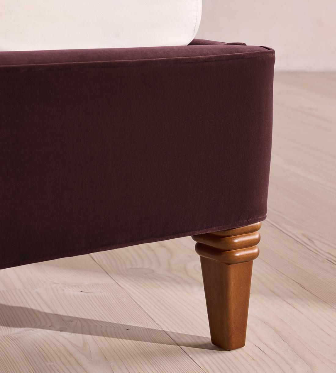 Keira Bed - Queen - Velvet - Aubergine - US - Images - Image 5