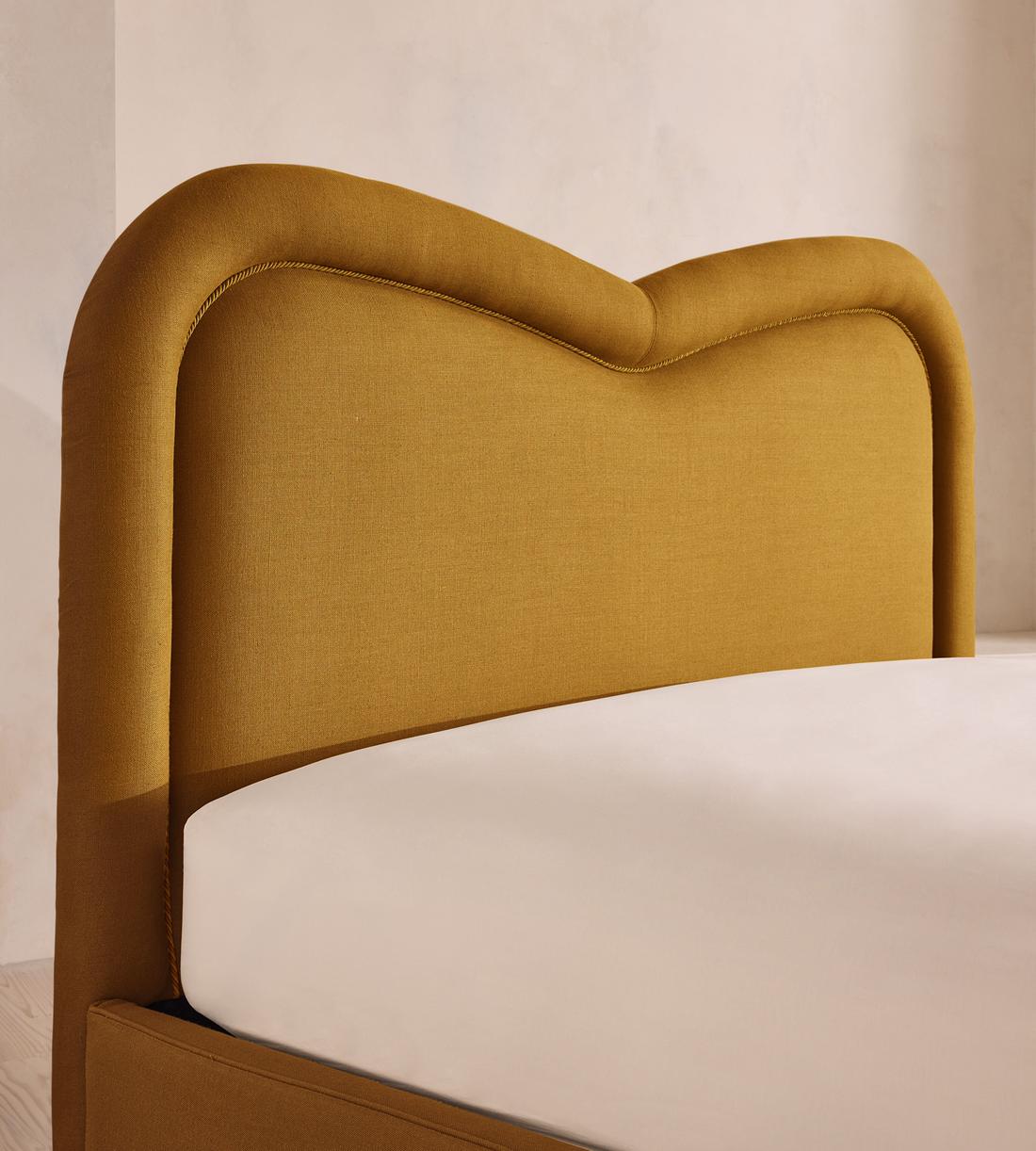 Keira Bed - King - Linen - Turmeric - UK - Images - Image 4