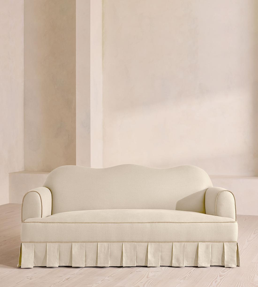 Madelyn Three Seater Sofa - Linen - Bisque - UK - Listing - Image 2