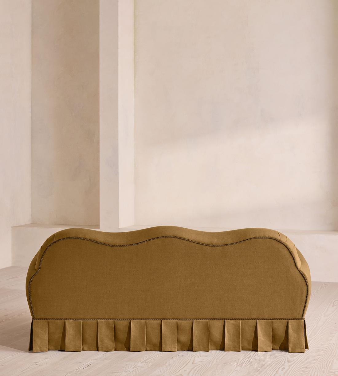 Madelyn Three Seater Sofa - Linen - Ochre - UK - Images - Image 4