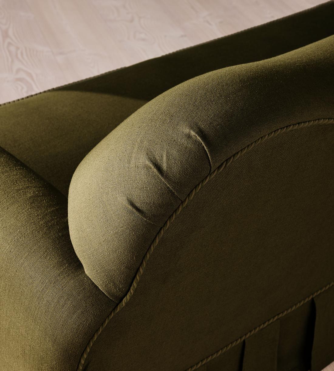 Madelyn Three Seater Sofa - Linen - Olive - UK - Images - Image 5