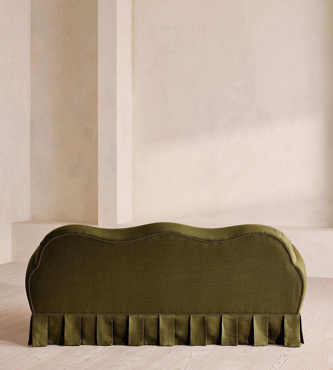 Madelyn Three Seater Sofa - Linen - Olive - US - Images - Image 4