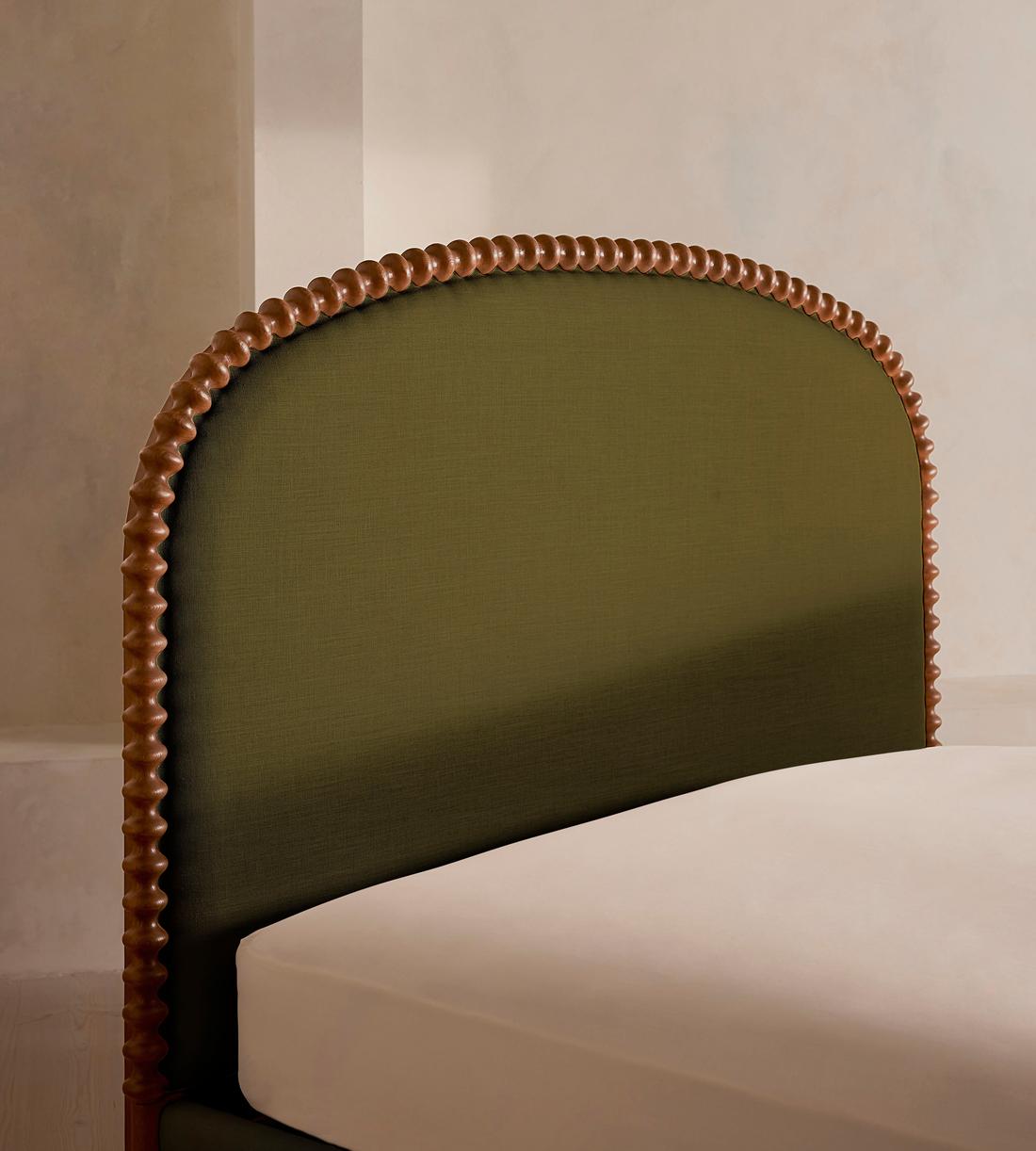 Mika Bed - King - Linen - Olive - US - Images - Image 5