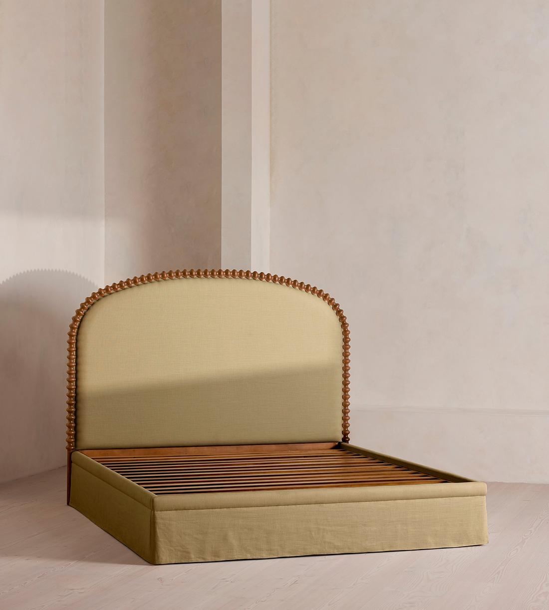 Mika Bed - King - Linen - Wheat - Images - Image 3