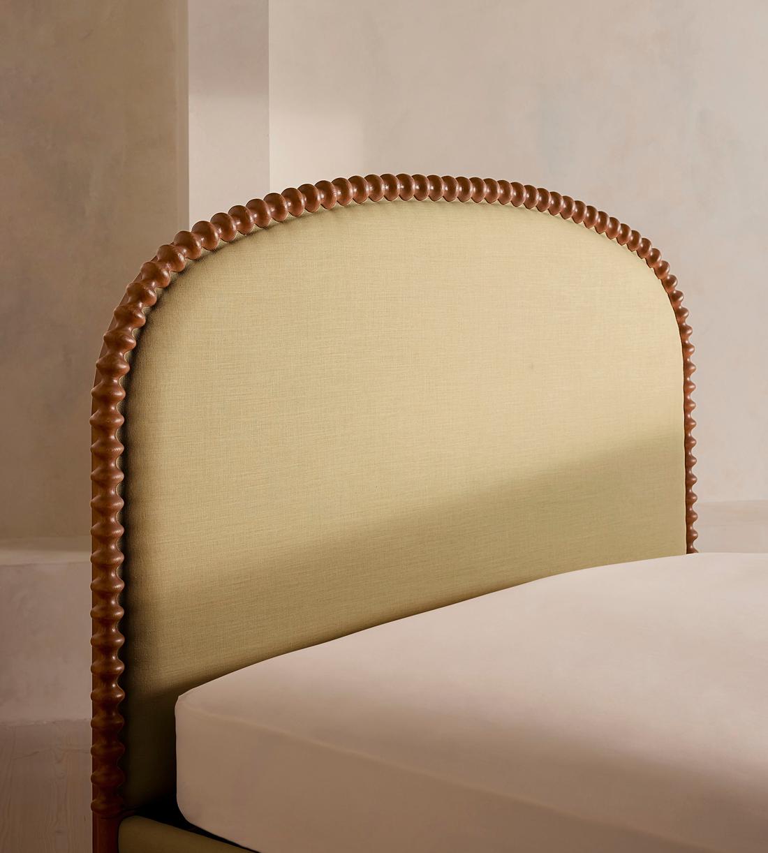 Mika Bed - King - Linen - Wheat - US - Images - Image 5