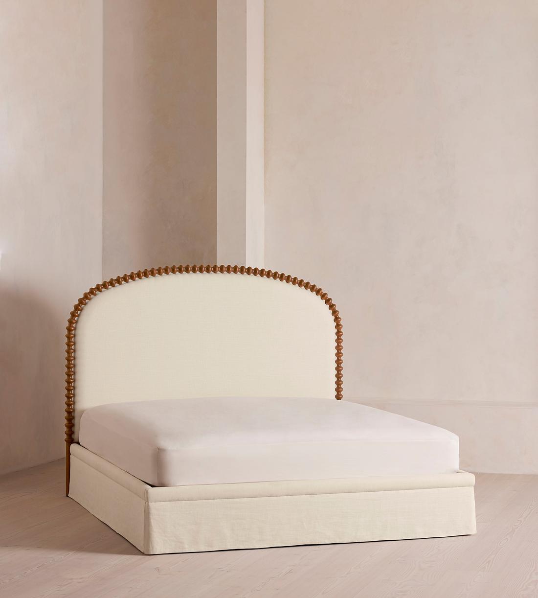 Mika Bed - King - Linen - Bisque - US - Listing - Image 2