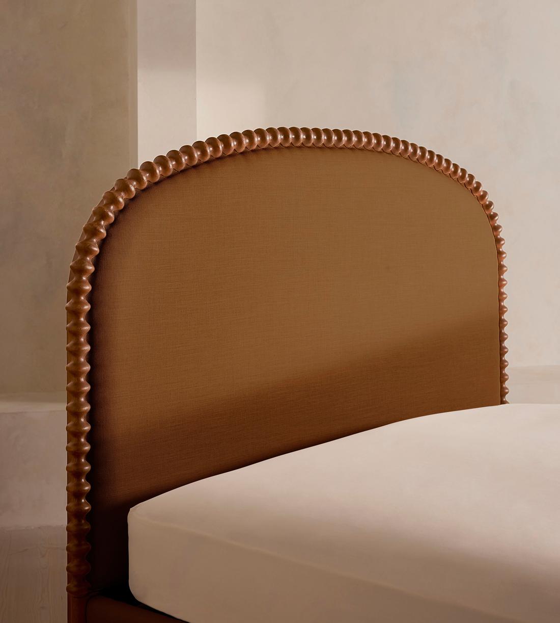 Mika Bed - King - Linen - Terracotta - UK - Images - Image 5