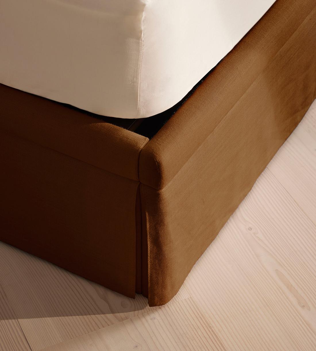 Mika Bed - King - Linen - Terracotta - UK - Images - Image 6