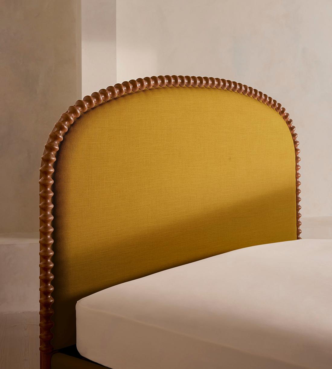Mika Bed - King - Linen - Turmeric - UK - Images - Image 5